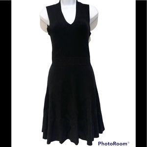 NWT LOFT Black Sleeveless Knit Dress, Size Small